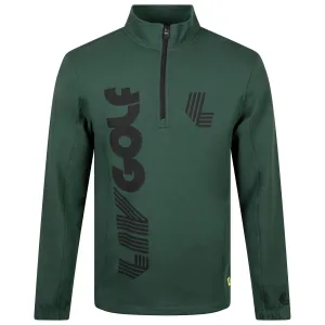 LIV Golf | Men's Quarter Zip - Jungle Green